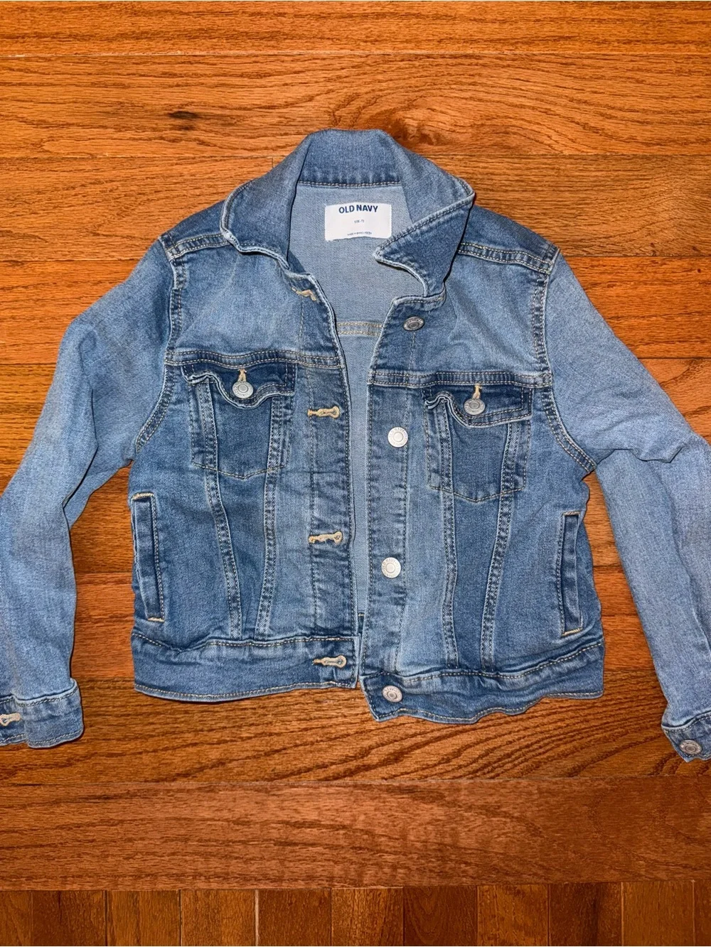 Old Navy Medium Wash Blue Denim Trucker Jacket